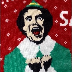 Christmas 🎄 UGLY Sweater “Santa! I Know Him” Buddy the Elf Unisex Size Large